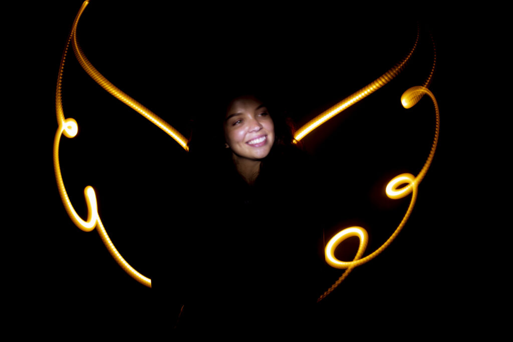 Abstract Light Painting Dark 1024x683